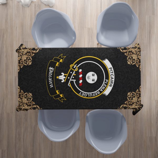 Pitcairn Crest Tablecloth - Black Style Online