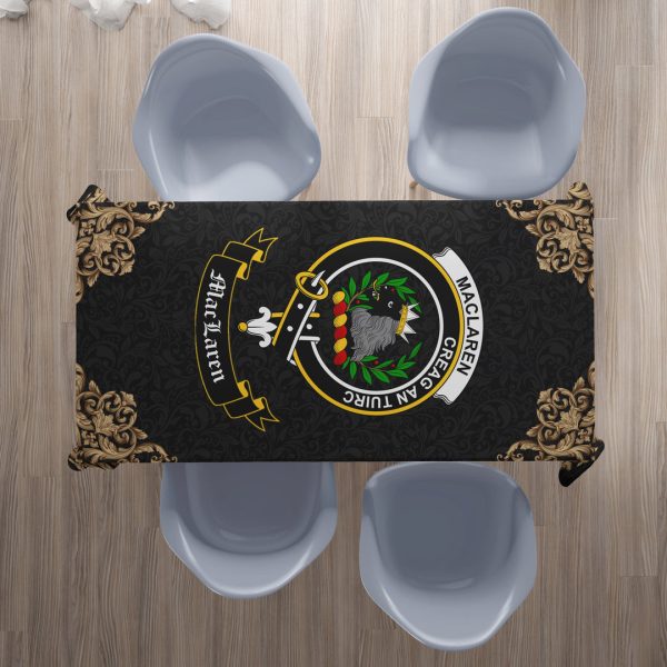 MacLaren Crest Tablecloth - Black Style For Discount