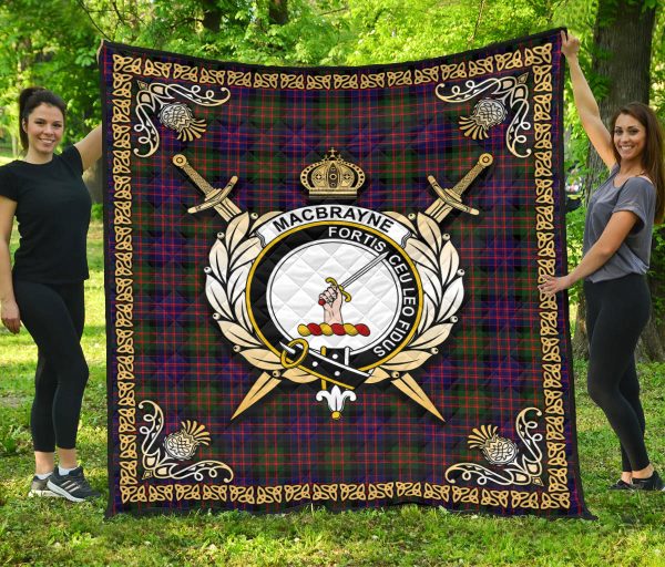 MacBrayne Tartan Crest Premium Quilt - Celtic Thistle Style Cheap - Image 3