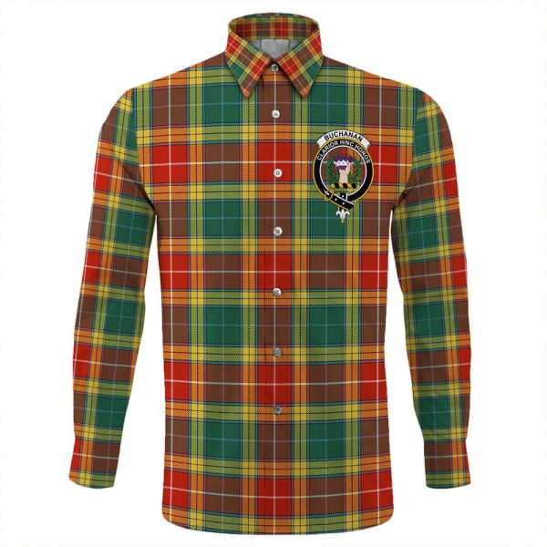 Buchanan Old Sett Tartan Long Sleeve Button Shirt Discount