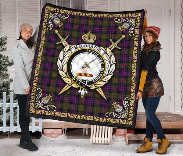 MacBrayne Tartan Crest Premium Quilt - Celtic Thistle Style Cheap - Image 2