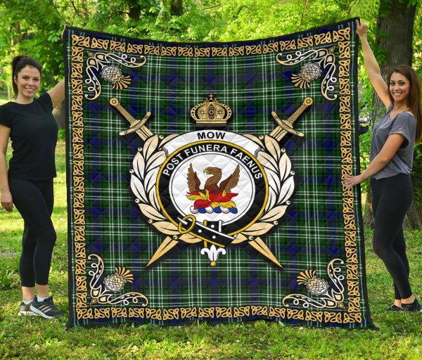 Mow Tartan Crest Premium Quilt - Celtic Thistle Style Cheap - Image 3