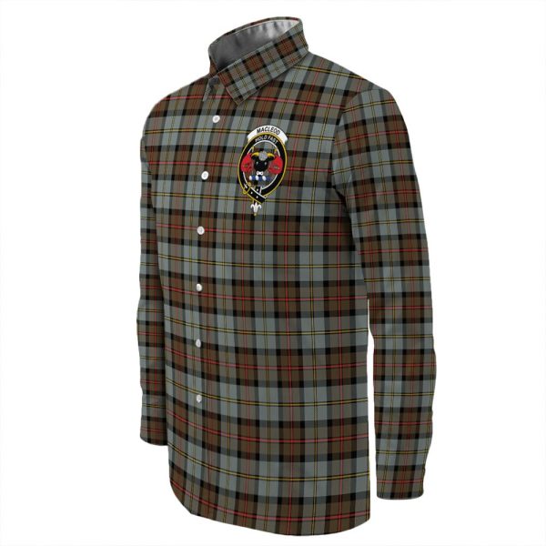 MacLeod of Harris Weathered Tartan Long Sleeve Button Shirt Cheap - Image 3