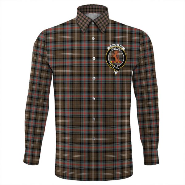 Sutherland Weathered Tartan Long Sleeve Button Shirt For Sale