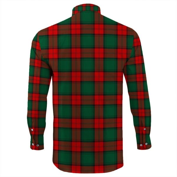 Stewart Atholl Modern Tartan Long Sleeve Button Shirt For Sale - Image 2