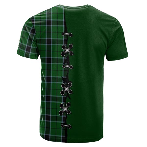 Innes Hunting Tartan T-shirt - Lion Rampant And Celtic Thistle Style Online - Image 2