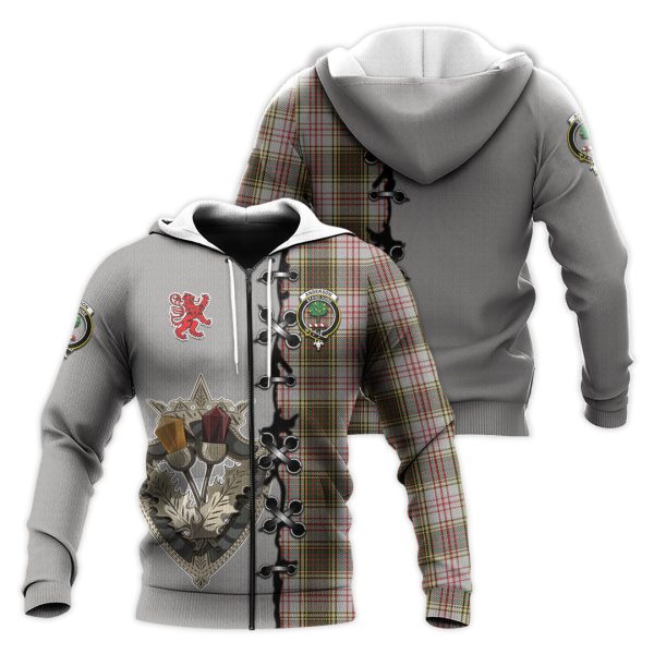 Anderson Dress Tartan Hoodie - Lion Rampant And Celtic Thistle Style For Cheap