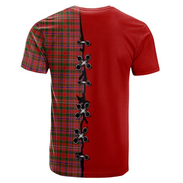 MacAlister Modern Tartan T-shirt - Lion Rampant And Celtic Thistle Style Hot on Sale - Image 2