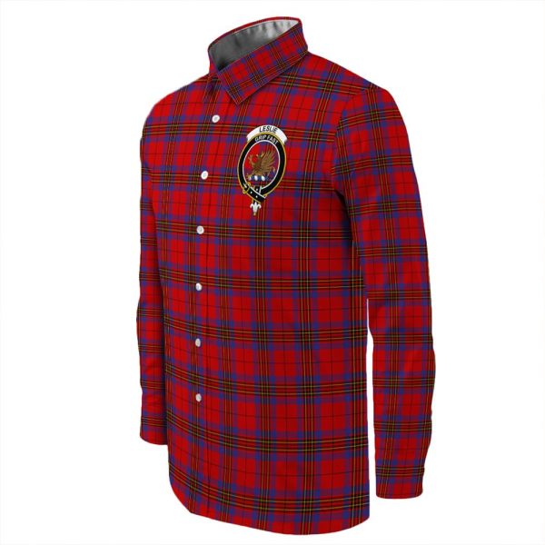 Leslie Modern Tartan Long Sleeve Button Shirt Sale - Image 3