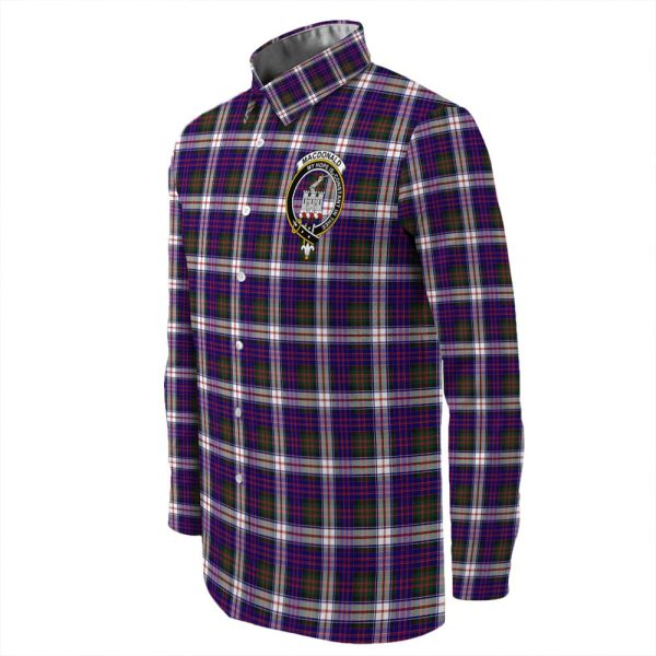 MacDonald Dress Modern Tartan Long Sleeve Button Shirt Cheap - Image 3