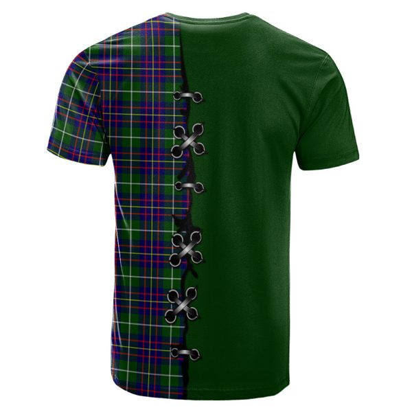 Inglis Modern Tartan T-shirt - Lion Rampant And Celtic Thistle Style For Sale - Image 2