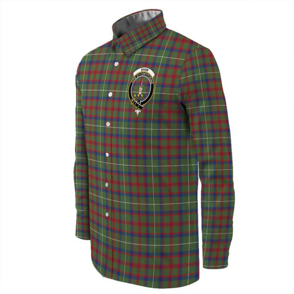Shaw Green Modern Tartan Long Sleeve Button Shirt Discount - Image 3