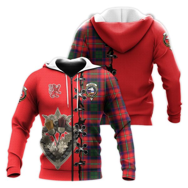 Belshes Tartan Hoodie - Lion Rampant And Celtic Thistle Style Online Sale