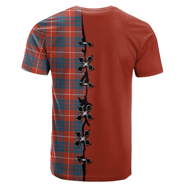 Hamilton Ancient Tartan T-shirt - Lion Rampant And Celtic Thistle Style For Sale - Image 2