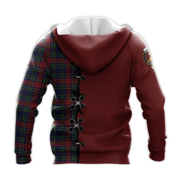 Allison Red Tartan Hoodie - Lion Rampant And Celtic Thistle Style Hot on Sale - Image 3