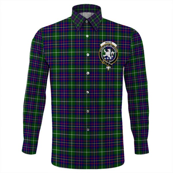 Inglis Modern Tartan Long Sleeve Button Shirt For Cheap