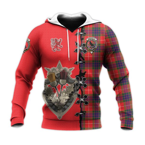 Abernethy Tartan Hoodie - Lion Rampant And Celtic Thistle Style Online Hot Sale - Image 2