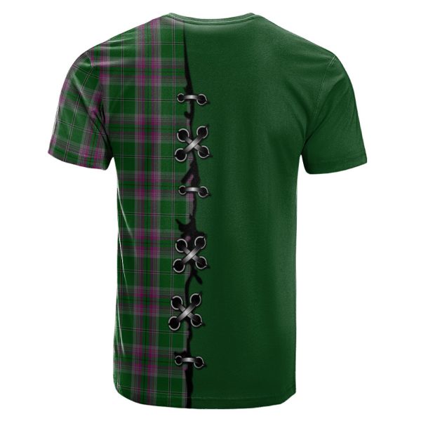 Gray Hunting Tartan T-shirt - Lion Rampant And Celtic Thistle Style Cheap - Image 2